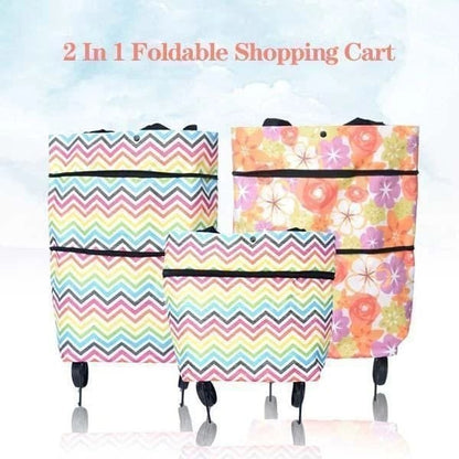 🛒 50% RABATT! 👜 Faltbare 2‑in‑1 Einkaufstasche – Platzsparend & vielseitig ✨