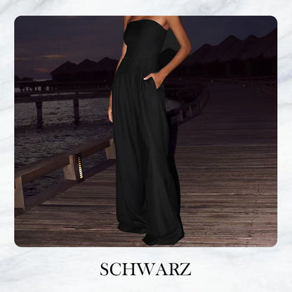 Ärmelloser Jumpsuit mit Taschen💝