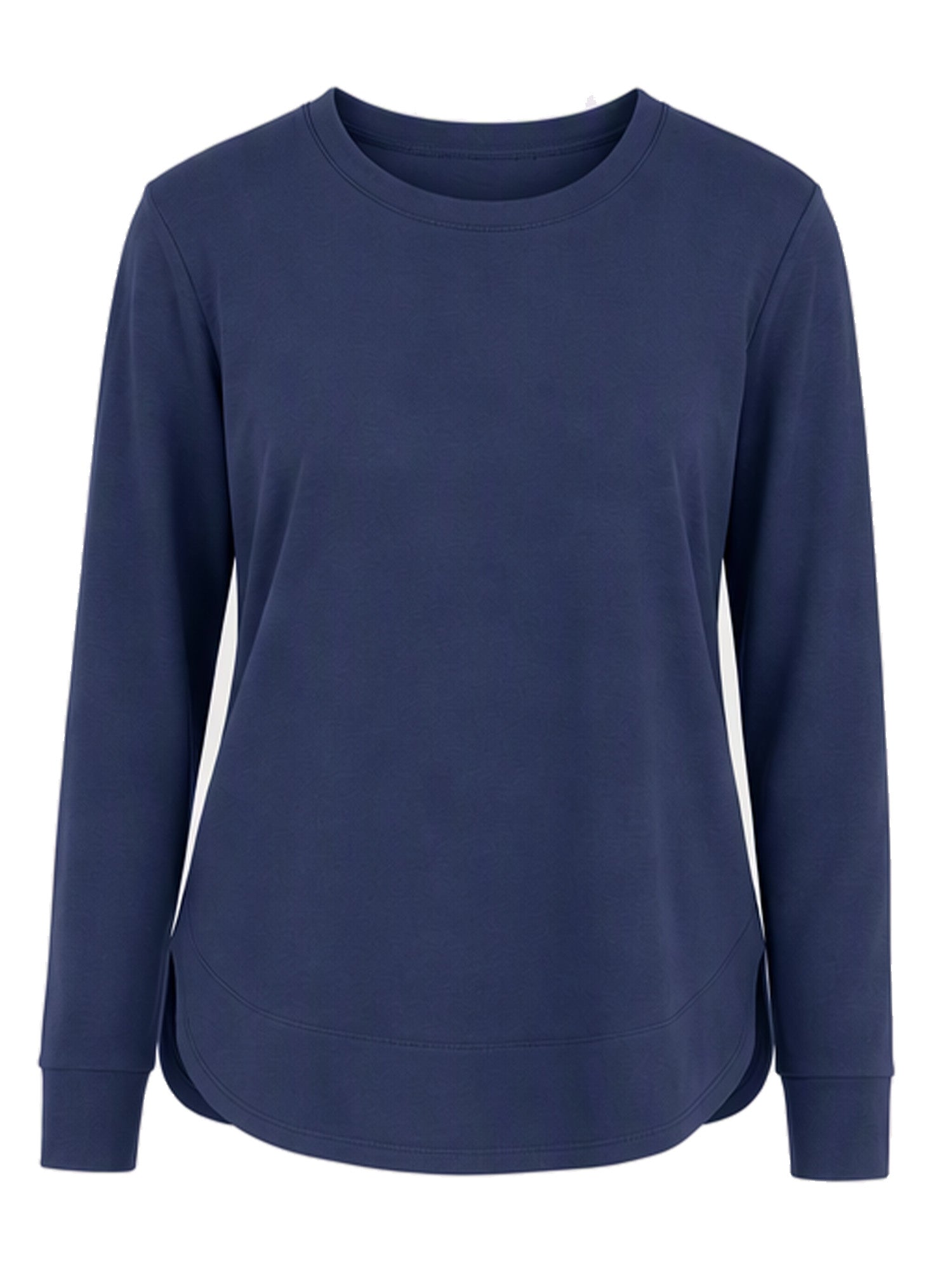 🖤 50% RABATT — BLACK FRIDAY EARLY ACCESS: Elegantes Damen-Longsleeve mit High-Low-Saum 🖤✨