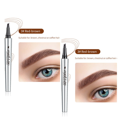 3D-Wasserfester Microblading Augenbrauenstift mit 4-zackiger Spitze