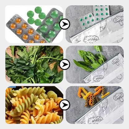🍗 Zeitlich begrenztes Angebot! 🥦Wiederverwendbare, verschließbare Aufbewahrungsbeutel aus Aluminiumfolie