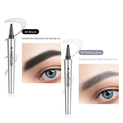 3D-Wasserfester Microblading Augenbrauenstift mit 4-zackiger Spitze
