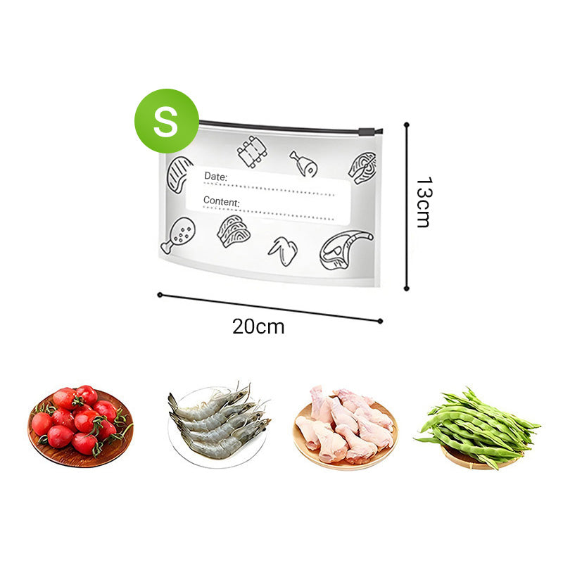 🍗 Zeitlich begrenztes Angebot! 🥦Wiederverwendbare, verschließbare Aufbewahrungsbeutel aus Aluminiumfolie
