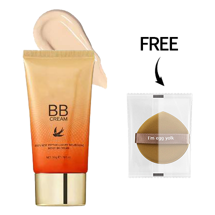 🧡 1+1 GRATIS! Feuchtigkeitsspendende BB-Creme mit Vogelnest-Peptiden – Makellose Deckkraft ohne Maskeneffekt!