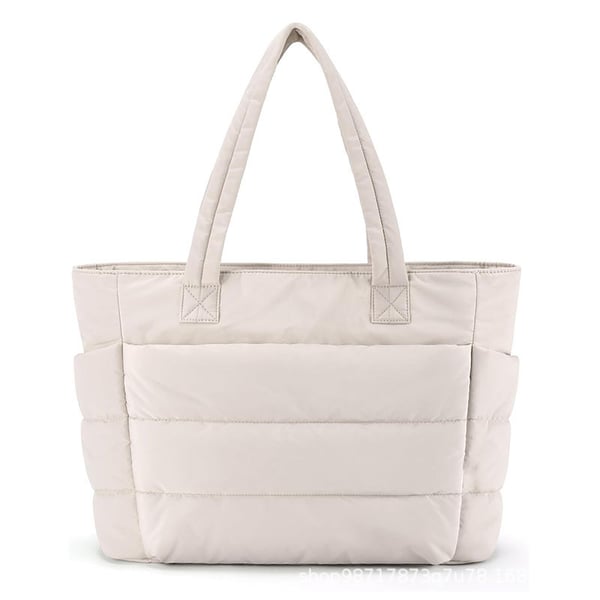 💜Begrenzter Verkauf 50 % RABATT 👜Wasserdichte Luftpolstertasche für Damen, 20 l, flauschige Tragetasche, gesteppte Laptop-Schulterhandtasche