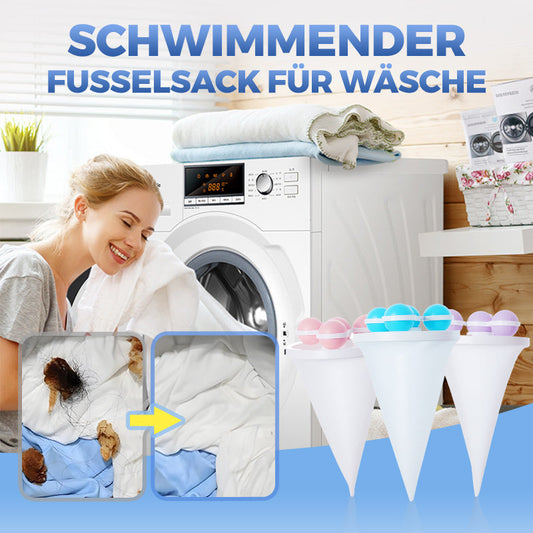 🧼 60% RABATT BEFRISTETES ANGEBOT! ✨ Schwimmender Filterbeutel-Waschball für Waschmaschinen - Fängt Haare & Flusen mit Einfacher Reinigung für Badewanne, Waschbecken & Waschmaschine 🐾📦