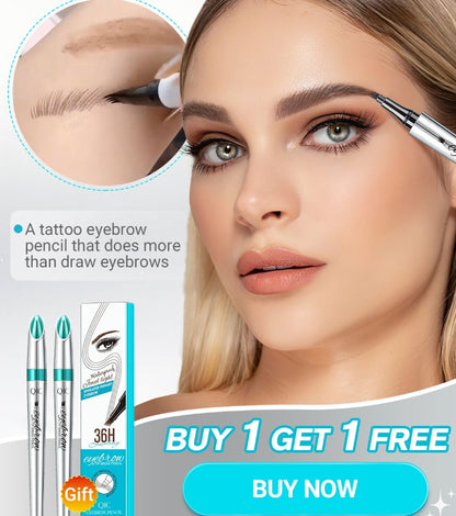 3D-Wasserfester Microblading Augenbrauenstift mit 4-zackiger Spitze
