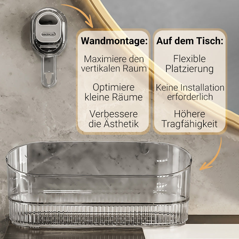 🔥50 % Rabatt   Neues Upgrade 🔥Aufbewahrungsregal mit Saugnapf und Abflussloch