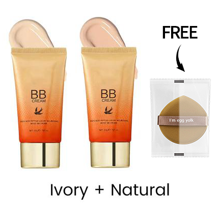 🧡 1+1 GRATIS! Feuchtigkeitsspendende BB-Creme mit Vogelnest-Peptiden – Makellose Deckkraft ohne Maskeneffekt!