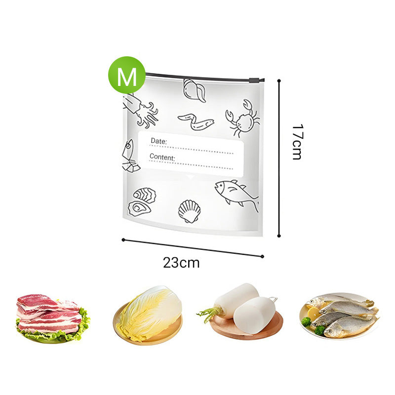 🍗 Zeitlich begrenztes Angebot! 🥦Wiederverwendbare, verschließbare Aufbewahrungsbeutel aus Aluminiumfolie