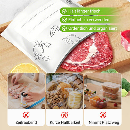 🍗 Zeitlich begrenztes Angebot! 🥦Wiederverwendbare, verschließbare Aufbewahrungsbeutel aus Aluminiumfolie