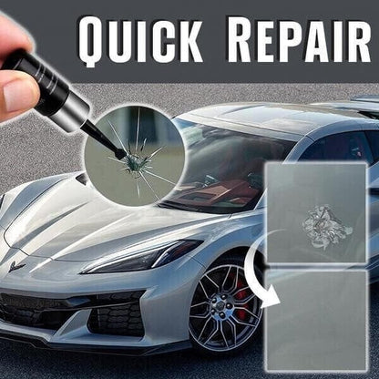 Glas-Reparaturset für Windschutzscheibe – Risse & Steinschläge in Minuten reparieren | 50% Rabatt 🚗