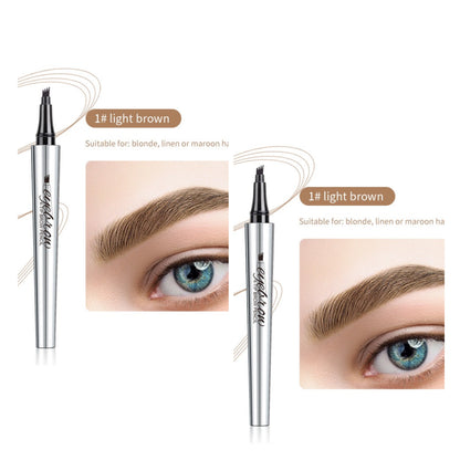 3D-Wasserfester Microblading Augenbrauenstift mit 4-zackiger Spitze