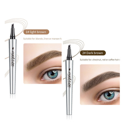 3D-Wasserfester Microblading Augenbrauenstift mit 4-zackiger Spitze