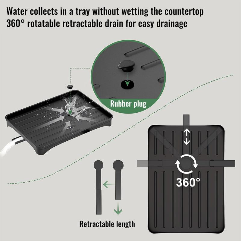 🍽️💧 2-in-1 Geschirr-Abtropfregal mit Ablaufschale – maximale Fläche, minimaler Platz, schnell trocken ⚡⏰ 50% Rabatt – letzte Chance!