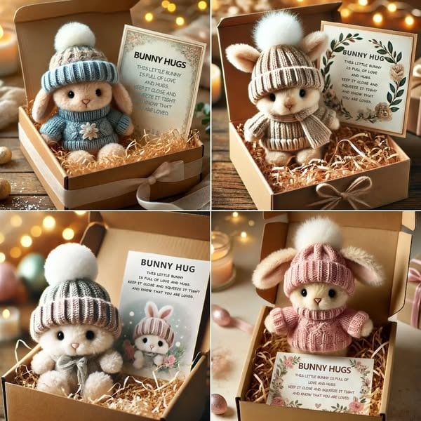 🎉Sonderangebot🐇Handgefertigter Mini-Hasen-Kuscheltier – süßes Ostergeschenk🎁