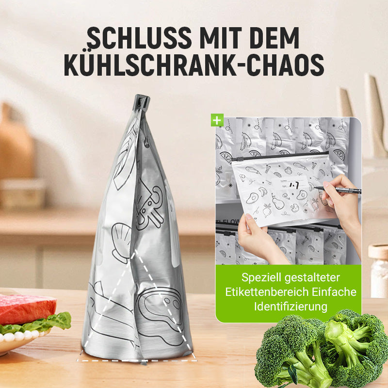 🍗 Zeitlich begrenztes Angebot! 🥦Wiederverwendbare, verschließbare Aufbewahrungsbeutel aus Aluminiumfolie
