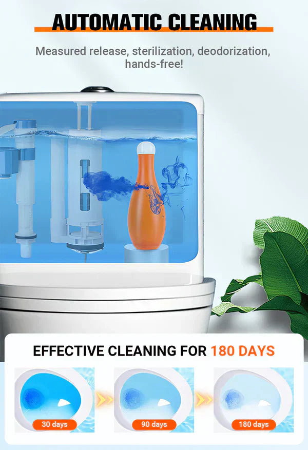 Blaue Blasen Toilettenreiniger – Frische & Hygiene mit jedem Spülen | 2+1 Gratis & 50% Rabatt 🚽