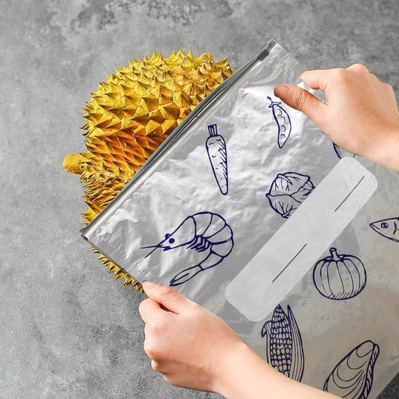 🍗 Zeitlich begrenztes Angebot! 🥦Wiederverwendbare, verschließbare Aufbewahrungsbeutel aus Aluminiumfolie