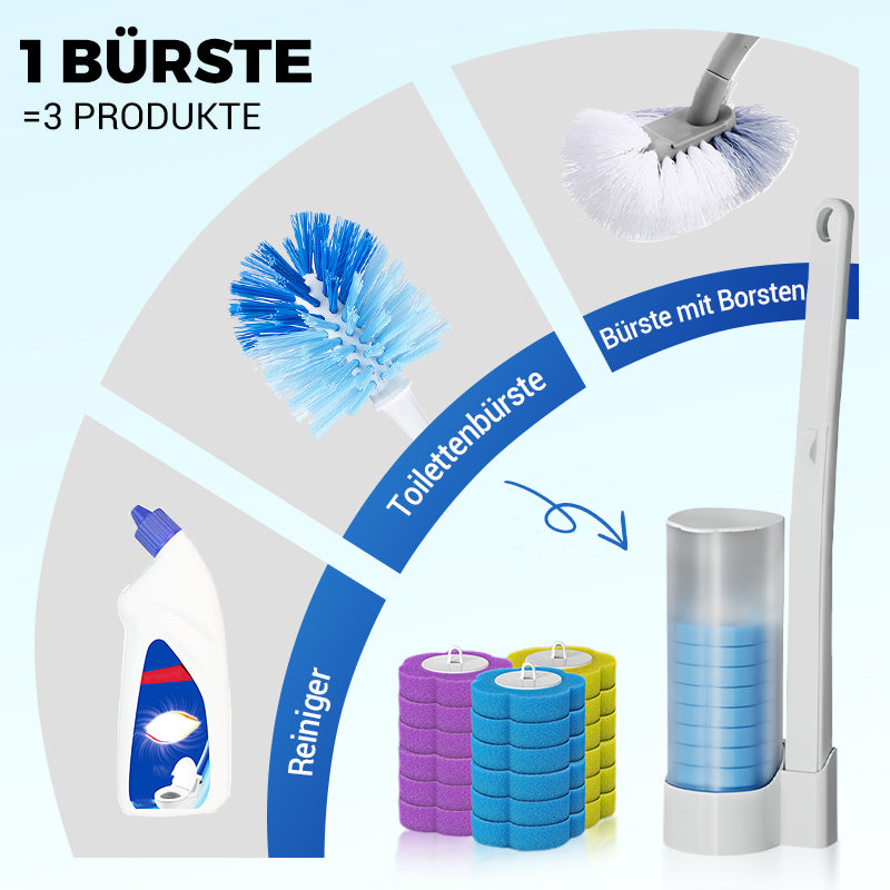 🚽Toilettenbürsten mit Reinigungsmittel – Sauber & praktisch 🧼