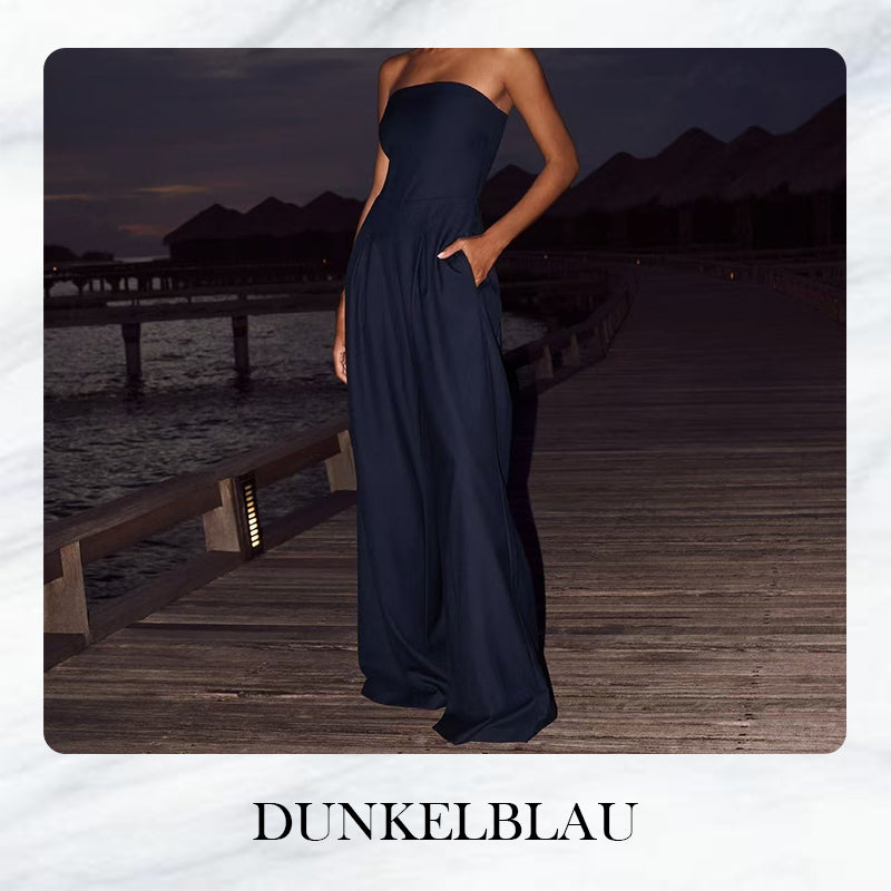 Ärmelloser Jumpsuit mit Taschen💝