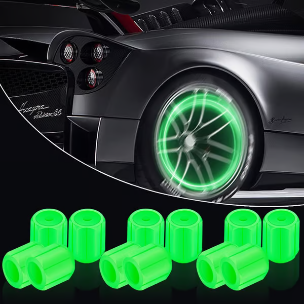 Leuchtende Nachtfahrer-Ventilkappen (Reifen-Ventilkappen) 🚗💫