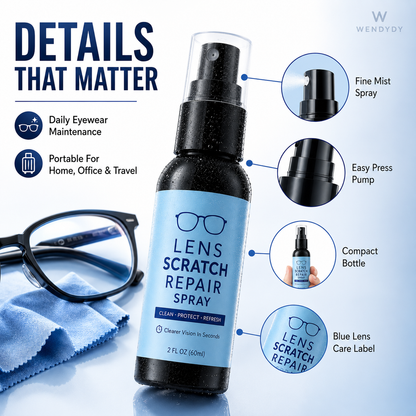 ✨ Brillen-Kratzer-Reparaturspray: Nano-Formel für klare Sicht | 50% Rabatt + 2+1 gratis