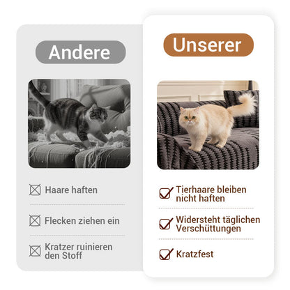 🛋️✨ Kratzfeste Sofa-Überzüge – Auch gegen Tierkrallen! Ultraweiches Sherpa, 🧺maschinenwaschbar & rutschfester Halt.