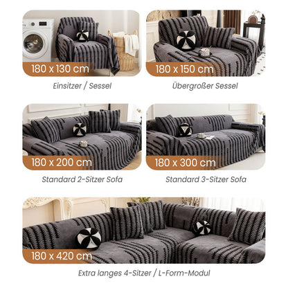 🛋️✨ Kratzfeste Sofa-Überzüge – Auch gegen Tierkrallen! Ultraweiches Sherpa, 🧺maschinenwaschbar & rutschfester Halt.