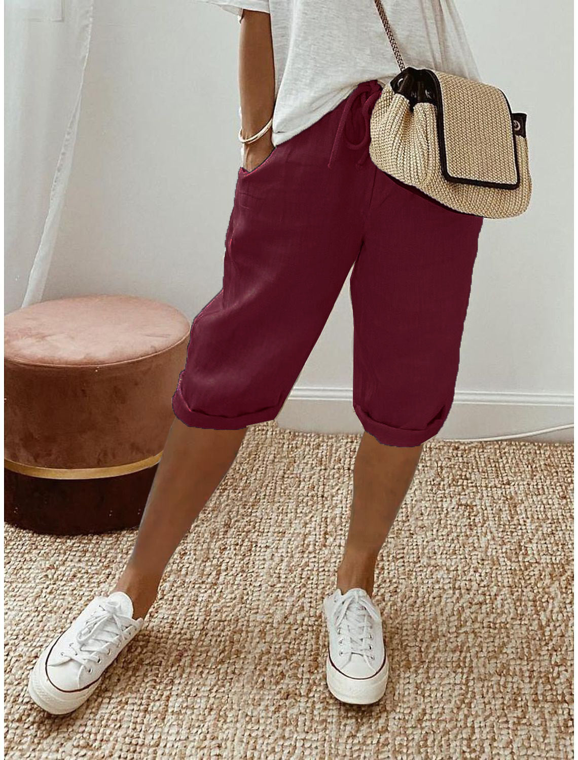 Zeitlich begrenzt: 50% Rabatt + Gratis-Geschenk 🎁 | Caprihose aus Baumwoll-Leinen für nur 29,99€