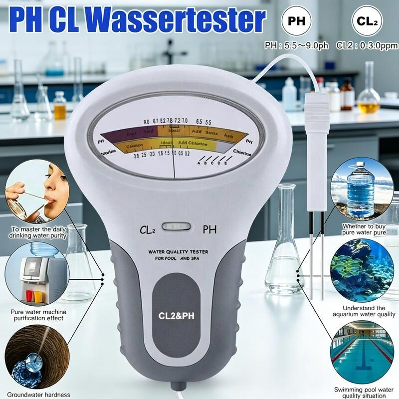 🔬💧 pH- & Cl2-Chlortester – 50% RABATT! Präzise Messung von pH & Chlor im Pool – einfach, schnell, zuverlässig. 🔥🏊