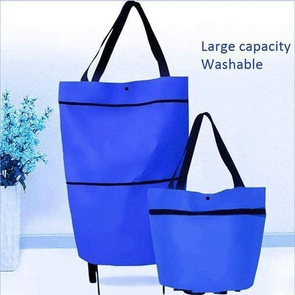 🛒 50% RABATT! 👜 Faltbare 2‑in‑1 Einkaufstasche – Platzsparend & vielseitig ✨