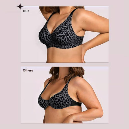 Leoparden-BH ohne Bügel: 3D-Halt & Memory-Foam (M–5XL) | 50% RABATT