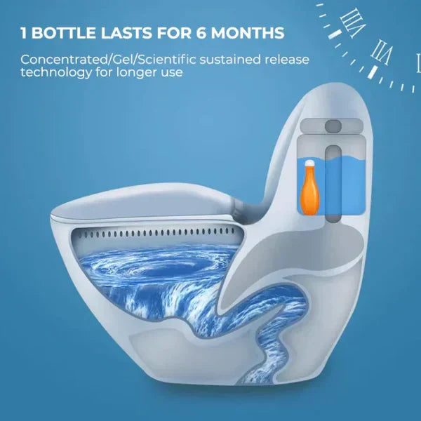 Blaue Blasen Toilettenreiniger – Frische & Hygiene mit jedem Spülen | 2+1 Gratis & 50% Rabatt 🚽