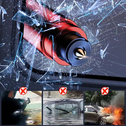 ⏰Notfall-Autofenster-Brecher mit Sicherheitsgurt-Schneider