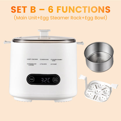 🎁Smart Mini-Eierkocher mit Touch-Panel – 6 Eier perfekt zubereitet | 50% Rabatt 🥚