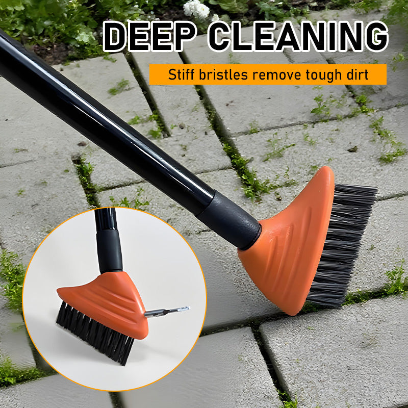 🌿 LIMITIERTES ANGEBOT 50% RABATT! ✨ 3-in-1 Unkrautbürsten-Set – Verlängerbar, Robuste Borsten, Vielseitig 🔧
