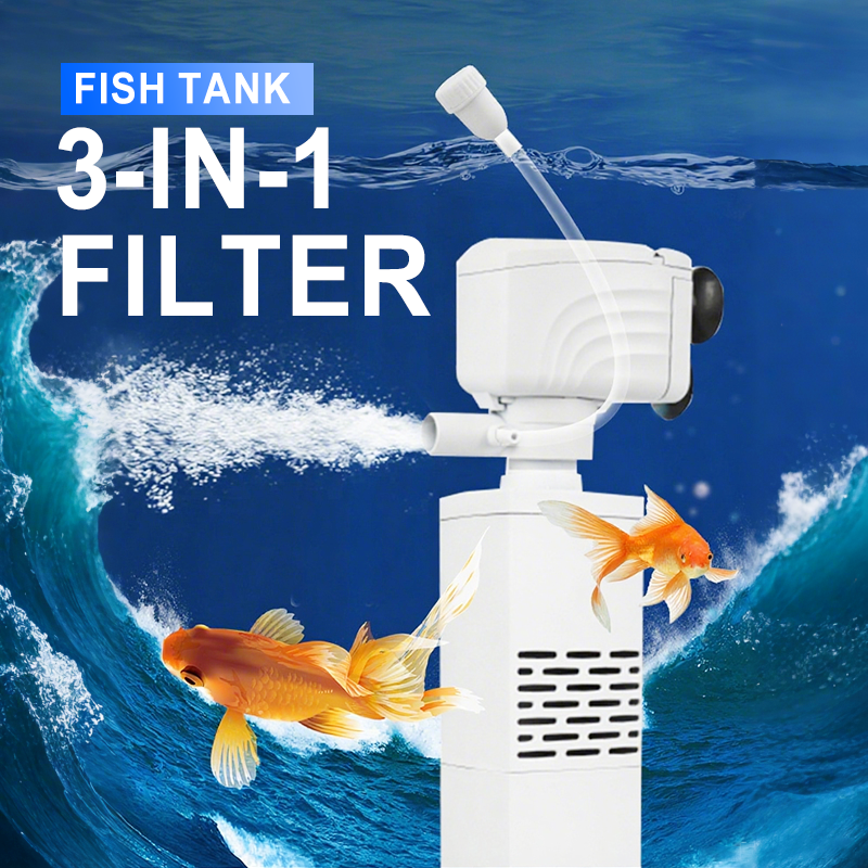🐟🪸 3-in-1-Filter für Aquarien – Filtration, Sauerstoffierung und Wasserpumpung