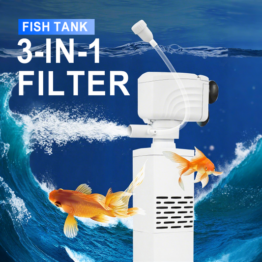 🐟🪸 3-in-1-Filter für Aquarien – Filtration, Sauerstoffierung und Wasserpumpung