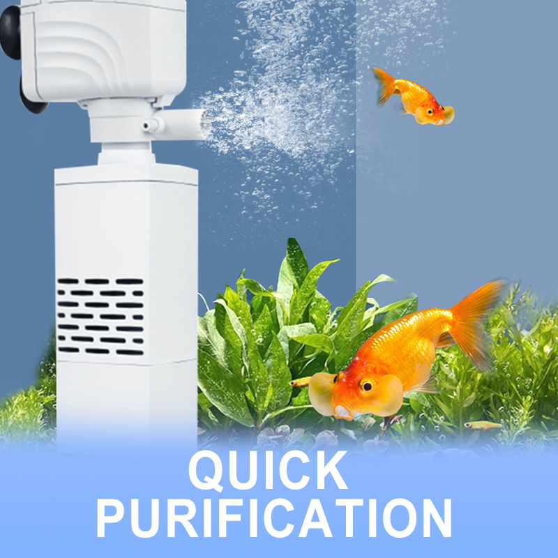 🐟🪸 3-in-1-Filter für Aquarien – Filtration, Sauerstoffierung und Wasserpumpung