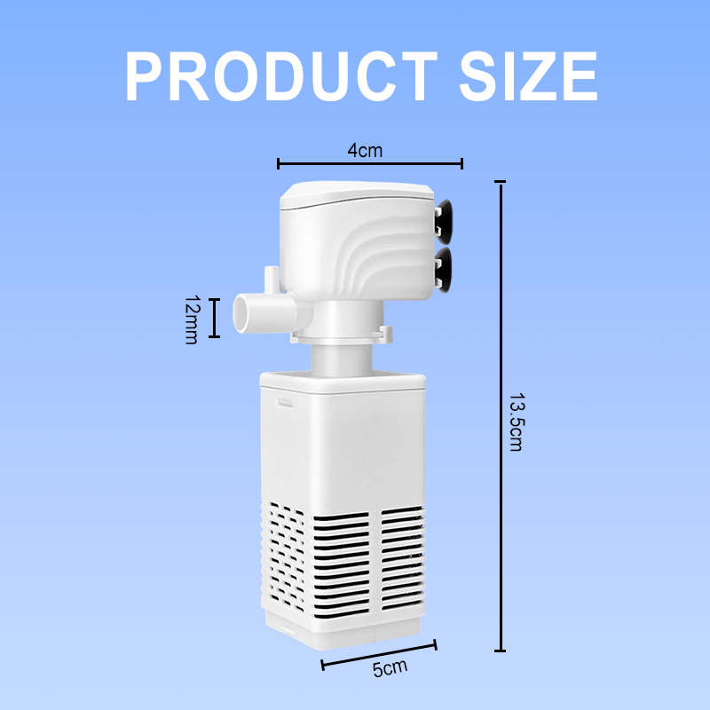 🐟🪸 3-in-1-Filter für Aquarien – Filtration, Sauerstoffierung und Wasserpumpung