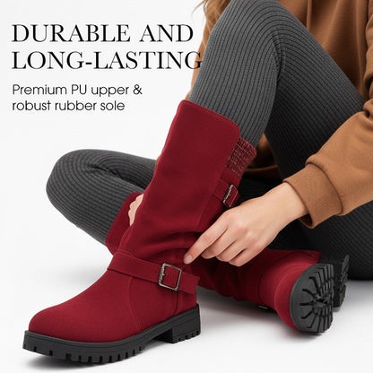 📢📢50%Rabatt!!!💎❄️ Bestseller – Shorty-Stiefel mit Schnallen – perfekt für kalte Tage