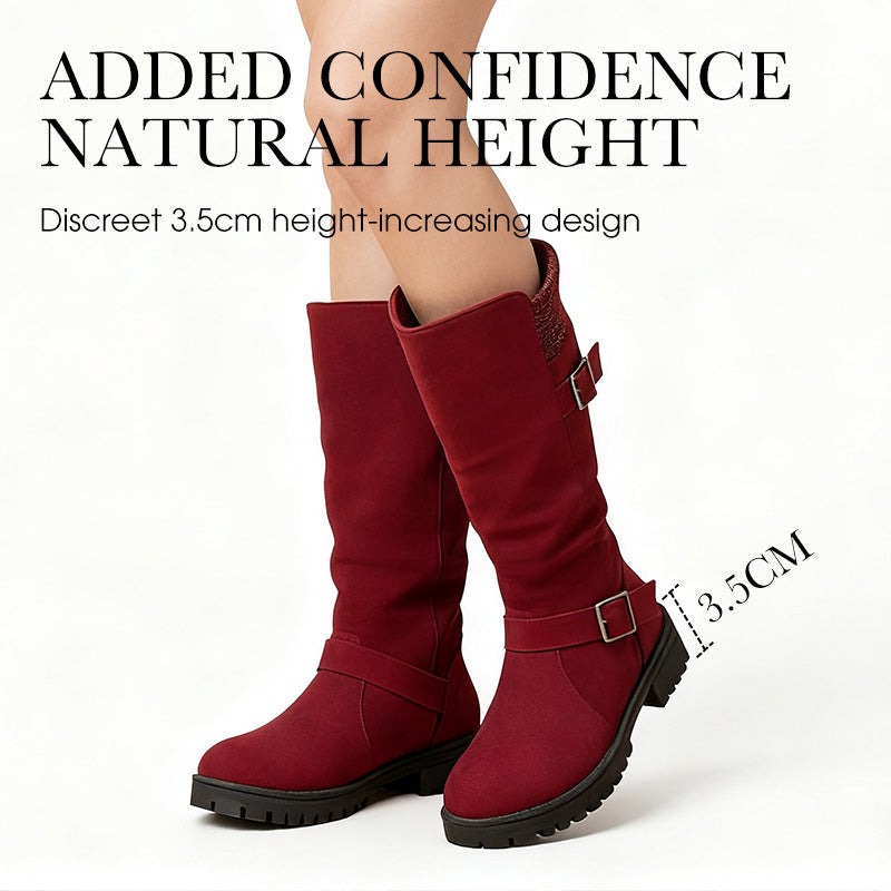 📢📢50%Rabatt!!!💎❄️ Bestseller – Shorty-Stiefel mit Schnallen – perfekt für kalte Tage