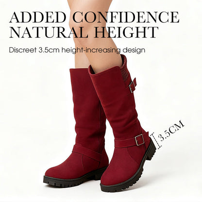 📢📢50%Rabatt!!!💎❄️ Bestseller – Shorty-Stiefel mit Schnallen – perfekt für kalte Tage