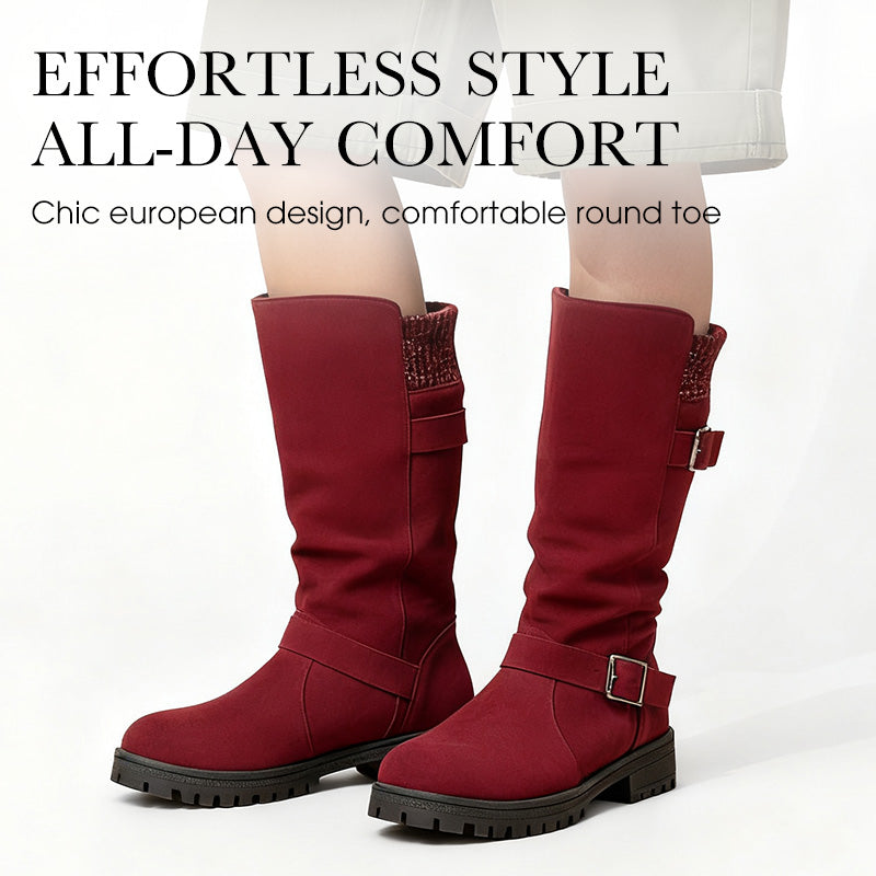 📢📢50%Rabatt!!!💎❄️ Bestseller – Shorty-Stiefel mit Schnallen – perfekt für kalte Tage