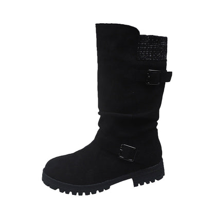 📢📢50%Rabatt!!!💎❄️ Bestseller – Shorty-Stiefel mit Schnallen – perfekt für kalte Tage