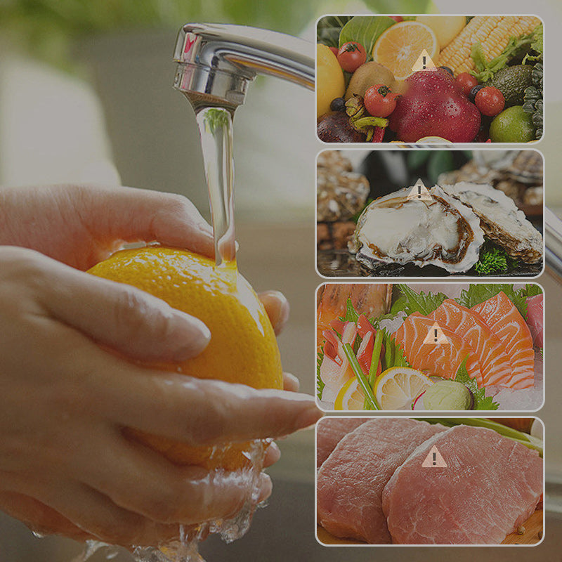 7🍎 JETZT 50 % RABATT! 🍉🥬 Effiziente tragbare Obst- und Gemüsewaschmaschinen