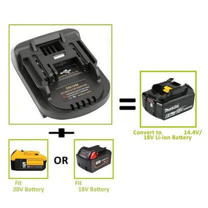 📢📢50 % Rabatt!! ⏰Lithium-Akku-Adapter für 18-V-Akku-Werkzeuge