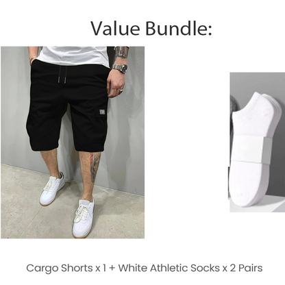 🩳 50% RABATT! ⏰ Leichte Cargoshorts – Atmungsaktives Material & knielang – Sichere Taschen für Handy und Schlüssel – bequem den ganzen Tag, ideal für Sommer und Reisen ☀️✅