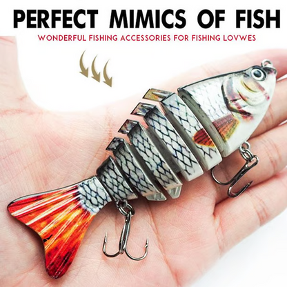 🎣 50 % RABATT! 🐟 Mehrsegmentiger bionischer Schwimmköder